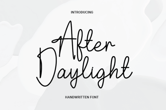 After Daylight Font: Chalkboard Charm for Handmade Labels & Printables