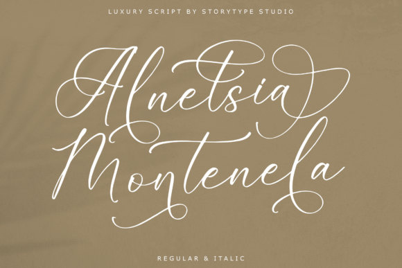 Alnetsia Montenela: A Script Font for Editorial Elegance