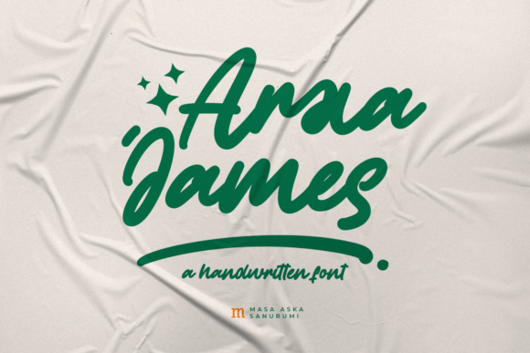 Arxa James: A Modern Script Font for Editorial Design