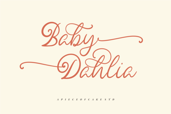 Baby Dahlia Script Font for Elegant Branding