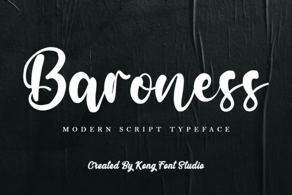 Baroness: A Modern Playful Script Font for Digital Designers