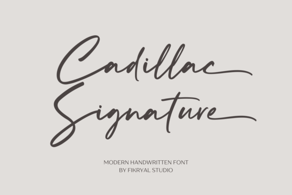 Cadillac Signature: A Font That Elevates Your Brand