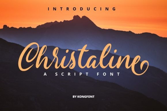 Christaline: A Playful Handwritten Script Font for Editorial Design