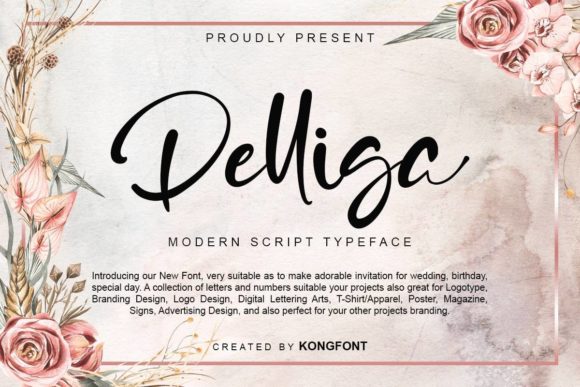 Delliga: A Font for Editorial Elegance and Creative Expression