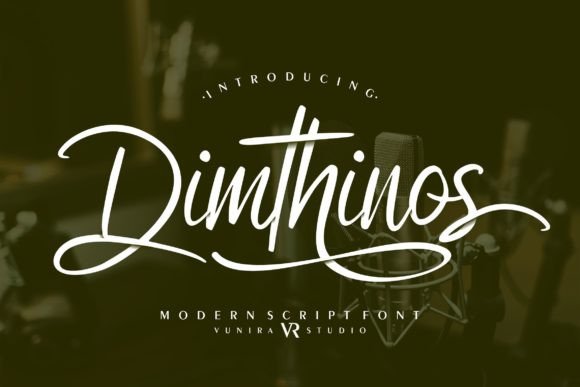 Dimthinos: A Script Font for Elegant Digital Branding