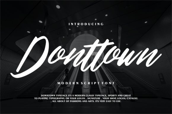 Donttown: A Delicate Script Font for Romantic Branding