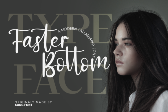 Faster Bottom: A Playful Script Font for Real Branding Projects