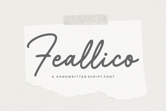Feallico: A Versatile Script Handwritten Font for Creative Design