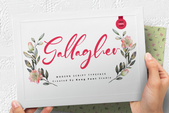 Gallagher: A Script Font for Creative Branding