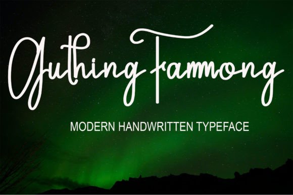 Guthing Fammong: A Script Font for Handmade Creativity