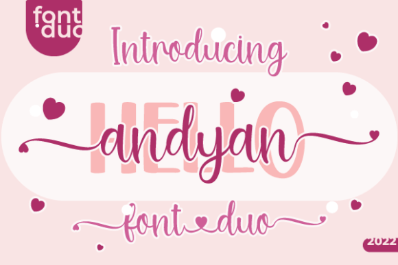 Hello Andyan Duo: A Script Handwritten Font for Creative Product Design