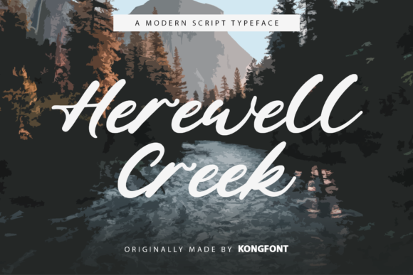 Herewell Creek Font for Small Business Branding