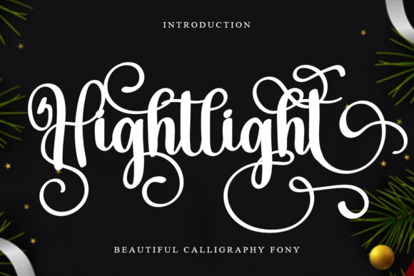 Hightlight Script Font for Luxury Digital Branding