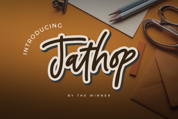 Jathop Font for Small Business Branding