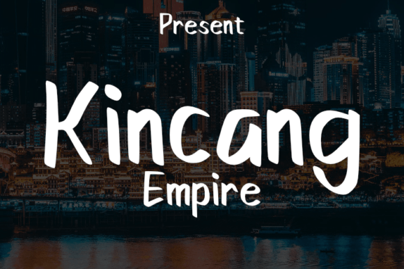Kincang Empire: A Modern Script Font for Editorial Design