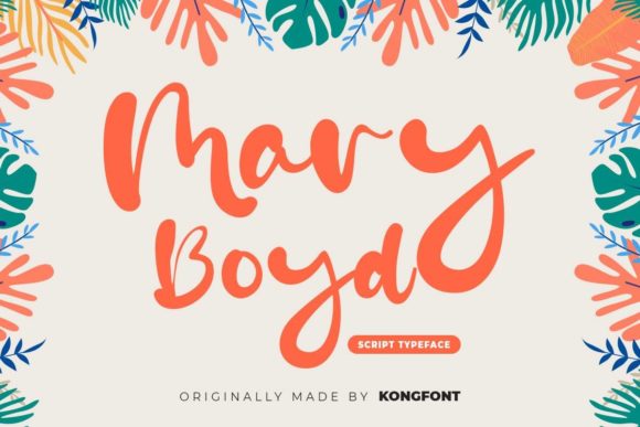 Mary Boyd Font: A Playful Script for Small Business Branding