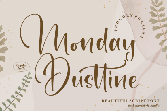 Monday Dusttine: A Delicate Script Font for Elegant Digital Branding