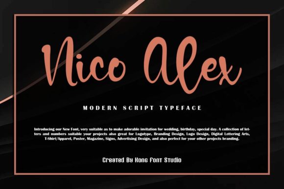 Nico Alex: A Playful Script Font for Creative Makers