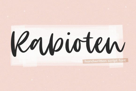 Rabioten: A Script Font for Creative Web Design and Branding