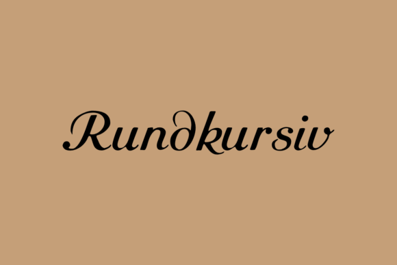 Rundkursiv: A Romantic Script Font for Handmade Creators