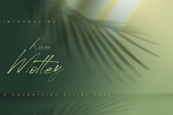 Russ Motley: A Delicate Script Handwritten Font for Elegant Web Typography