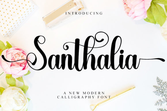 Santhalia: A Luxury Script Font for Editorial Design