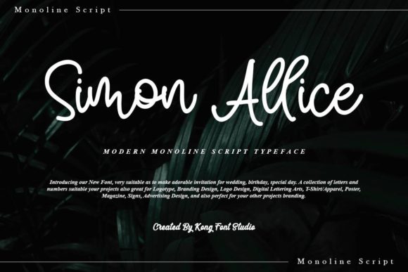 Simon Allice: A Playful Script Font for Makers