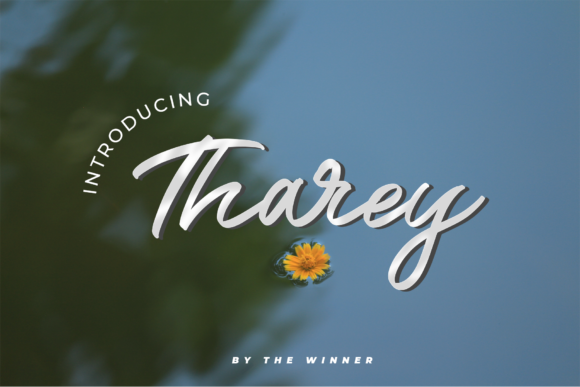 Tharey: A Paint Brushed Script Font for Scroll-Stopping Brand Content