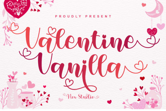 Valentine Vanilla Script Font for Romantic Handmade Designs