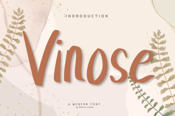 Vinose: A Handwritten Font for Creative Branding