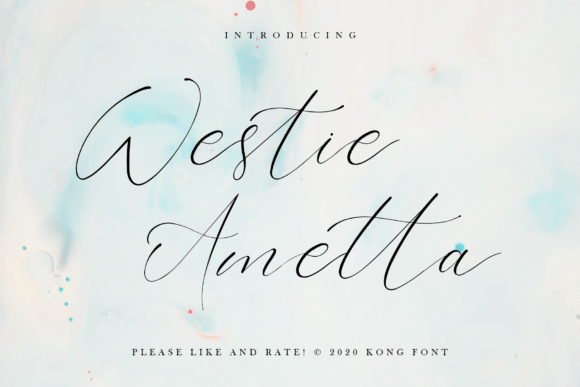 Westie Ametta: A Playful Handwritten Font for Campaign Visuals