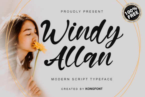 Windy Allan: A Script Font for Creative Branding and Design